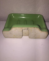 VTG 1950's Jadeite Green Color Soap Dish