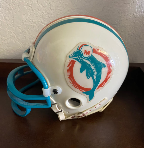 Vintage Riddell NFL  Miami Dolphins Replica Mini Helmet, 3 5/8 size