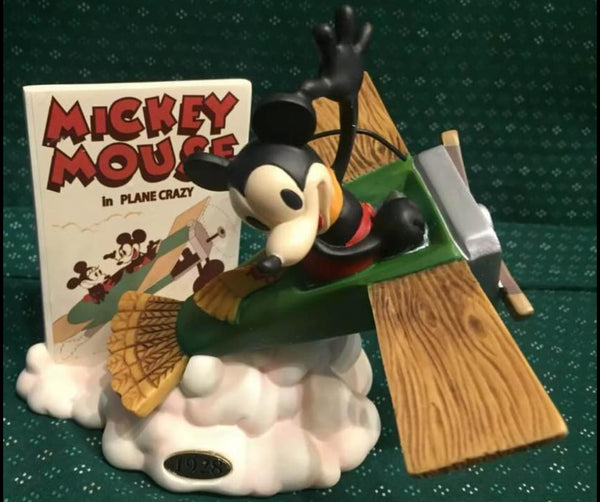Enesco Disney's 1988 The Best Of Mickey Collection, Mickey In Plane Crazy-1928